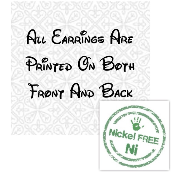 Mini Faux Leather Teardrop Earrings - Picture 3 of 3